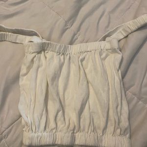 ZARA White off shoulder tank